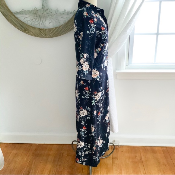 NWT GILLI Floral Midi Shirtdress Small - Picture 5 of 8